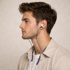 Ultra Strong Magnetic Compatible Airpod Pro Strap Anti-Lost Cord Sports Lanyard Compatible with Airpods 4 3 2 1 Generation Pro 3 2 1, Black with Purple