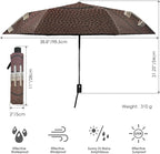Umbrellas for Rain American Football Laces Travel Umbrella Windproof Sport Ball Folding Automatic Umbrella Compact Car Umbrella Portable Sun Umbrella UV Protection Golf Umbrella 39 in