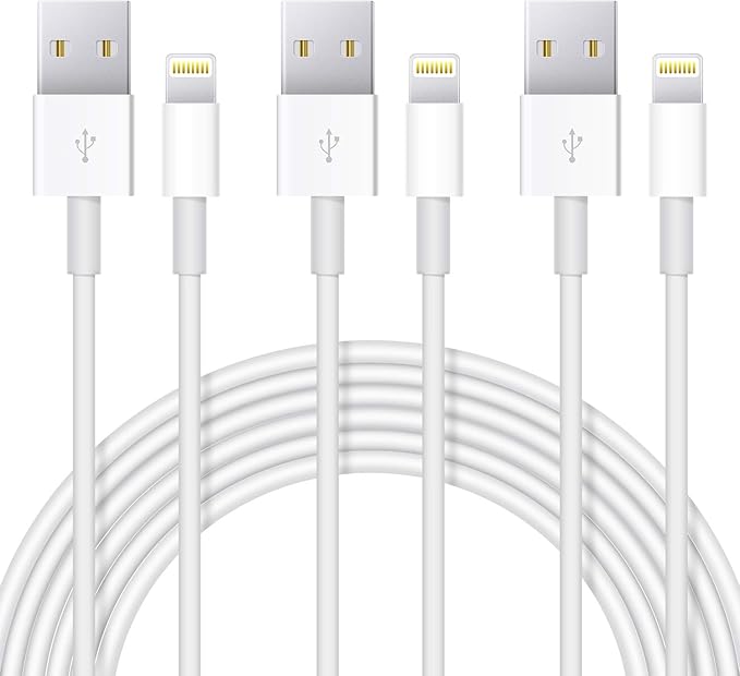 Uzento for iPhone Charger Cord,3 Pack Original USB to Lightning Cable Apple MFI Certified 3Ft, Fast iPhone Charging Cord for iPhone 11/11Pro/11Max/ X/XS/XR/XS Max/8/7/6/5S/SE