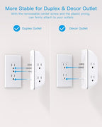 Outlet Extender with Night Light, HANYCONY Multi Plug Outlet, USB Wall Charger Surge Protector 4 USB Ports(1 USB C), Power Strip Electrical Outlet Splitter Expander for Home Office Dorm Room, ETL