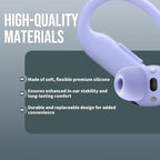 10 Pairs for Beats Powerbeats Pro 2 Ear Tips with Cleaning Kit, Non-Slip Soft Silicone Fit in Case Beats Earbuds Replacement Tips for Beats Powerbeats Pro 2 - Hyper Purple