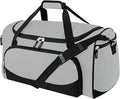 Uarition Heavy Duty Duffle Bag for Men, 55L Large Durable Gym Duffel Bag for Workout, Sports, Travel Gear - Gray