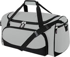 Uarition Heavy Duty Duffle Bag for Men, 55L Large Durable Gym Duffel Bag for Workout, Sports, Travel Gear - Gray
