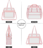 USPECLARE Clear Bag for Stadium Events,Transparent Bag for Work Sports Games Concerts Travel Gym