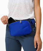YOSHUYUKI Fanny Pack Cross Body Bag Small Crossbody Bags for Women Men Trendy Nylon Waterproof Mini Purse Travel Running Belt Lulu Dupes Bum Hip Chest Waist Pack Side Bag Must Have Blue