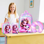 Kids Suitcase with Wheels for Girls and Boys, Rolling Carry on Luggage for Toddler Children