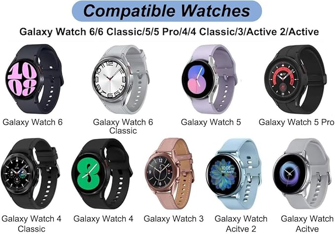 for Samsung Watch Charger Galaxy Charger Fast Charging Compatible with Galaxy Watch 7/6/6 Classic/5/5 Pro/4/4 Classic/3/Active Ultra/Active 2 Adapter Magnetic Wireless Charging Cable 3.3FT