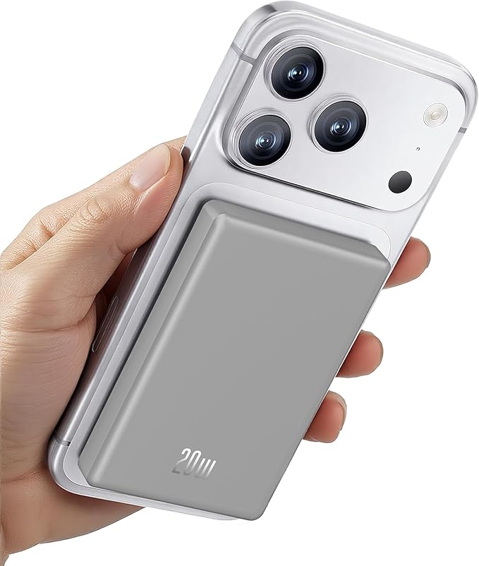 for Magsafe Battery Pack, 10000mAh Slim Wireless Magnetic Power Bank with USB C Charging, Travel Essential for Magsafe Portable Charger Compatible with iPhone 17/16/15/14/13/12 Serie