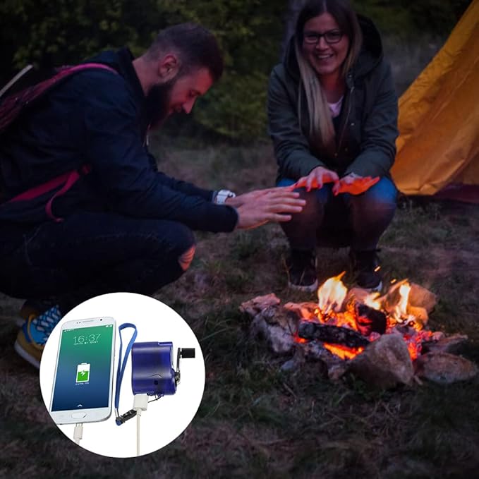 Hand Crank USB Charger for Outdoor Hiking & Camping