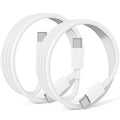 240W USB C to USB C Cable 2-Pack 6.6FT,Type C Fast Charging Cable for iPhone Air 17 16e 16 15 Pro Plus Pro Max，for Galaxy S25/S24, for iPad Pro/Air/mini, for MacBook Pro/Air and More