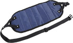 CHICIRIS Foot Hammock for Airplane Travel, Portable Breathable Mesh Footrest with AntiTip Design, 19.69-43.31in Adjustable Length for Office Home and Plane Comfort (Navy Blue)