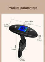 Luggage Scale Portable Digital Handheld Baggage Scale for Travel Suitcase Weight Scale with Rubber Paint 110 Pounds Battery Included (Black)