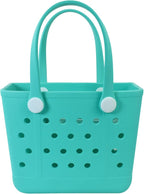 Lightweight Extra large Rubber Beach Bag Small mini Tote Bag for Gym Waterproof medium Open Handbag for Pool Sports
