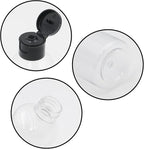 5 Pcs Transparent Travel Size Bottles, 3.4oz Travel Size Containers with Labels, Refillable Liquid Containers for Travel/Travelers/Toiletries
