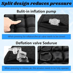 Travel Cushion Airplane Seat,Airplane Seat Cushion for Long Flight,3D Air Cell Seat Cushion,Press Type air Inflatable Wheelchair Seats Cushions for Car,Office Chair,Stadium