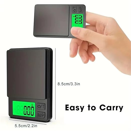 Travel Luggage Weight Scale - 4pcs Digital Pocket Scale 1000g/0.1g with Backlight LCD, Mini Handheld Scale for Food & Jewelry - Precision Measuring Tool (1 0.1g 1000g)