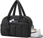 oscaurt Gym Bag for Women Puffer Duffle Bag for Travel Water Resistant Carry On Weekender Overnight Duffel Dance Bag with Shoe Compartment