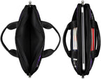 Laptop Shoulder Bag for Women Men, Waterproof Computer Case Messenger Bag Briefcase for Business Office Travel