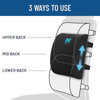 Everlasting Comfort The Original Lumbar Support Pillow for Office Chair - Improves Posture, Promotes Back Pain Relief - Superior Back Support for Gaming and Desk Chairs - Lumbar Pillow for Car, Couch