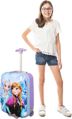 Bioworld Frozen Anna & Elsa 16.5" Youth 2-Wheel Luggage