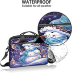 Laptop Shoulder Bag for Women Men, Waterproof Computer Case Messenger Bag Briefcase for Business Office Travel