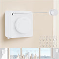 15.7Ft Retractable Clothesline Indoor Outdoor is Also an Anti-sag Clothes line for Indoors, Stainless Steel Wire Retractable Laundry Line for Drying Clothes, with 10 Windproof Clips (White)