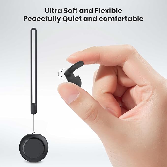 JUSTRVN Earplugs for Sleeping,Noise Reduction Soft Silicone Ear plugs with 7 Pairs Ear tips&One Connection Cord,Hearing Protection Reusable Earplugs for Sleeping,Concert,Work&Sound Reduction 25dB-30db