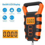 Portable Luggage Scale, 50KG Digital Fishing Scale with Ruler Portable Travel Luggage Weighing Scale Digital Fishing Scale Kitchen Food Scale(Green)