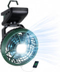 Durapower Clip-on Camping Fan with LED Lantern, Magnetic Base & Hanging Hook – Ideal for Travel, Tent, RV, Picnic, Treadmill, Stroller, Golf Cart & Home