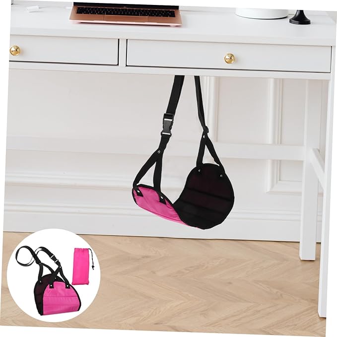 Airplane Foot Rest Hammock Breathable Travel Footrest for Airplane Train Office and Home Lightweight Portable Support for Relaxing Feet Long Trips