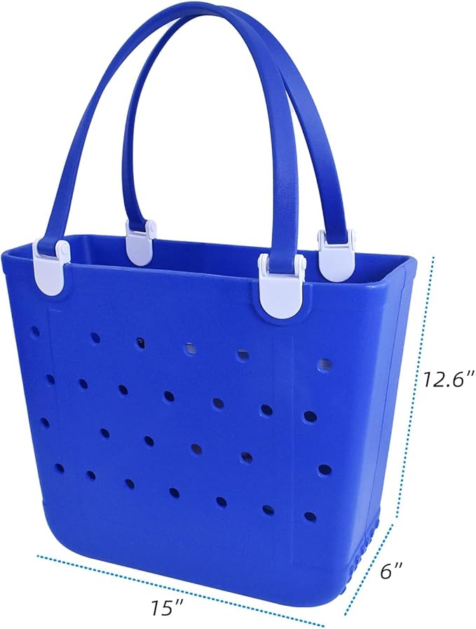 Lightweight Extra large Rubber Beach Bag Small mini Tote Bag for Gym Waterproof medium Open Handbag for Pool Sports