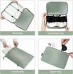 BAGAIL 6 Set/8 Set/10 Set Packing Cubes Various Sizes Packing Organizer for Travel Accessories Luggage Carry On Suitcase