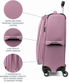 Travelpro Maxlite 5 Softside Expandable Luggage with 4 Spinner Wheels, Lightweight Suitcase, Men and Women, Orchid Pink Purple, Carry-on 21-Inch