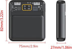 MOUDOAUER Charging Bank Solder Free Kit, Plastic Power Bank Box DIY Charging Case Power Display Free Welding Case for 3X 18650 Battery Parts