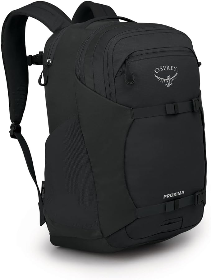 Osprey Proxima 30L Campus Laptop Backpack – Organized Everyday Pack with Tech Storage, Water Bottle Pockets, and Comfortable Carry – Perfect for College, Commute, and Travel, Black