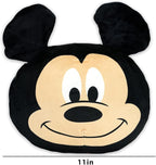 Disney Mickey Mouse Nogginz Set - Bundle with 40 x 50 Inch Lightweight Travel Throw Blanket & Pillow Plus Stickers, More | Kids Super Soft 2 Piece Mickey Bedding Set