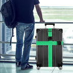 Luggage Straps for Suitcases TSA Approved-2 Pack Bright Personalized Luggage Belt Strap for Suitcase/Carry On Bag Luggage Accessories for Travel (Neon Green)