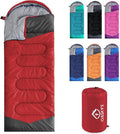 oaskys Camping Sleeping Bag - 3 Season Warm & Cool Weather - Summer Spring Fall Lightweight Waterproof for Adults Kids - Camping Gear Equipment, Traveling, and Outdoors