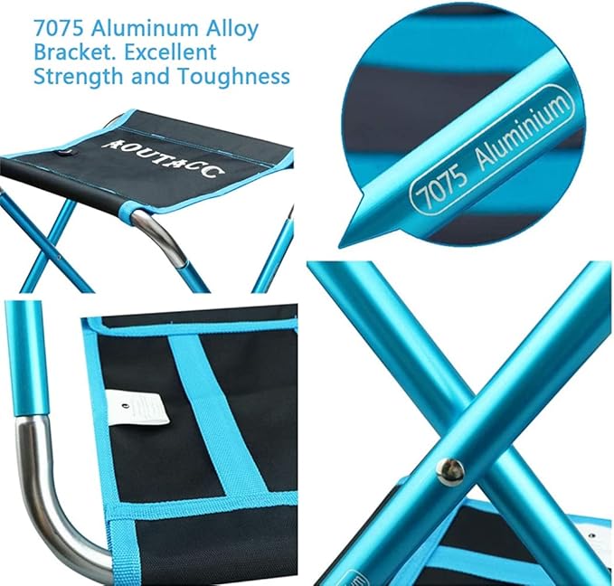 Ultralight Portable Folding Camping Stool for Outdoor Fishing Hiking Backpacking Travelling(XL:13"x14"x15";Large:11.8"x11"x11.4"; Medium:8.3"x9.5"x 11")