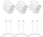 iPhone 17 16 15 Charger: Fast Charging - USB C Charger - i Phone 17 16 Charging with 3 Pack Cable for iPhone 17/17 Pro Max 16/16 Plus/16 Pro/16 Pro Max
