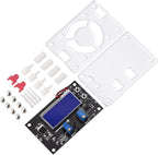 DROK Voltage Boost Converter, DC 6-30V 5V Step Up to DC 7-32V 12V 24V 5A Adjustable Volt Regulator, LCD Power Supply Module Voltage Current Amp Display Transformer Circuit Board with Case
