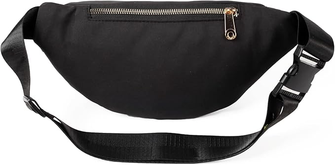 Fanny Pack Waist Pack for Women, Fashion Waist Bag with Adjustable Strap for Travel Sports Running black