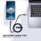 15 Pcs Cable Ties ，Silicone Cable Ties, Reusable Cord Organizer for Charger Cables, Hair Dryer, Home & Office, Flexible Cord Wraps for Electrical Wires (15 Pcs Cord Organizer)