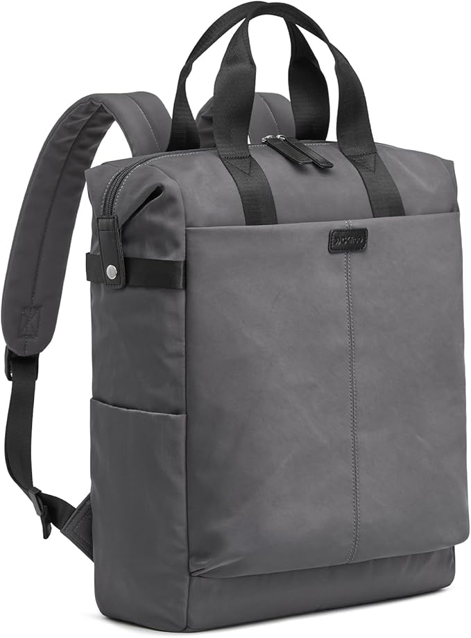 G4Free Protective 16" Laptop Backpack, Large Work Bag for Men Women, Slim Casual Backpacks for Travel, College, Business, Dark Gray
