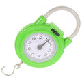 Portable Travel Suitcase Weight Scale with Hook, High-Precision Small Manual Spring Luggage Scale for Hand Luggage, Fluorescent Green