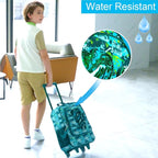 Kids Suitcases for Boys, Cute Dinosaur Luggage Rolling with Wheels, kids carry on luggage for Children Toddler Elementary - Green