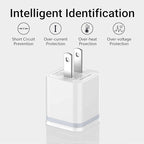 USB Wall Charger, LUOATIP 3-Pack 2.1A 5V Dual Port Cube Power Adapter Plug Block Charging Box Brick for iPhone 14 13 12 11 Pro Max SE XS XR X 8 7 6 6S Plus, Galaxy, LG, Moto, Android Phones