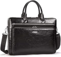 BOSTANTEN Briefcases for Men Messenger Bag Genuine Leather Laptop Bag 15.6 inch Office Work Tote for Buisness Travel