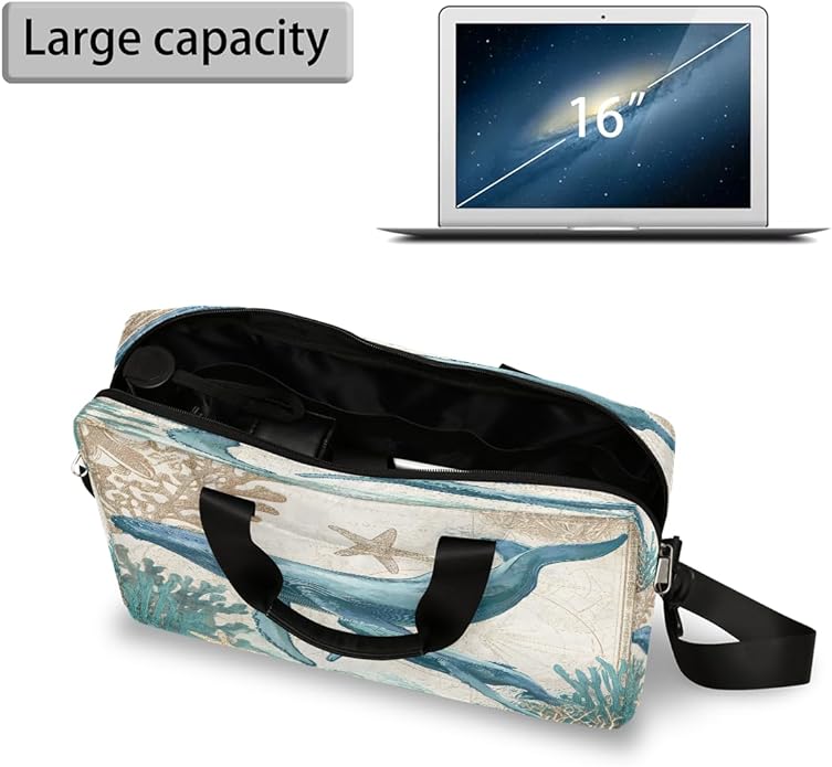 Cute Laptop Shoulder Bag for Women Men, Computer Laptop Bag Laptop Sleeve Case Laptop Satchel Briefcase Carrying Bag QA-1