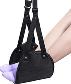Portable Foot Hammock with Memory Foam, Enhanced Support for Relaxed Feet, Perfect for Long Flights and Desk Use, Comfortable Footrest Sling for Travel and Work